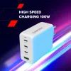 Зарядний пристрій Canyon CU100ACC GaN 100W 3xPD 1xQC EU White (CNS-CUW100ACC) зображення 10