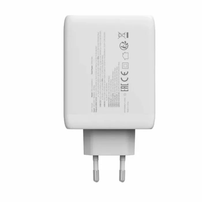 Зарядний пристрій Canyon CU100ACC GaN 100W 3xPD 1xQC EU White (CNS-CUW100ACC) зображення 5
