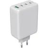 Зарядний пристрій Canyon CU100ACC GaN 100W 3xPD 1xQC EU White (CNS-CUW100ACC)