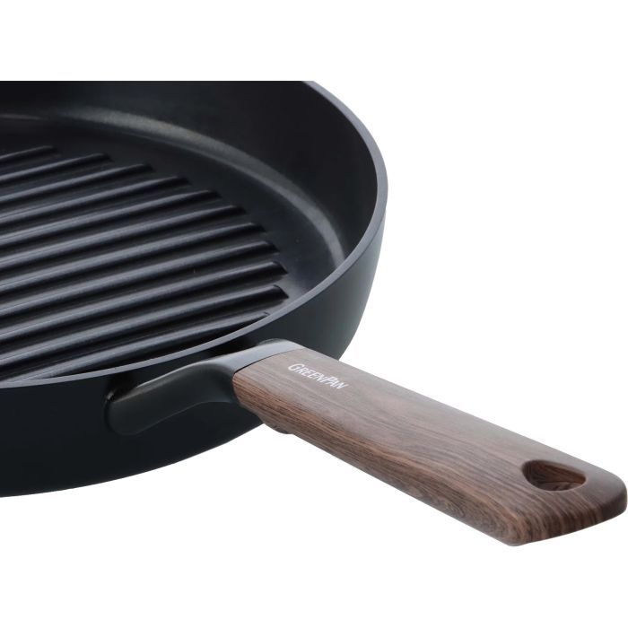 Сковорода GreenPan Eco Smartshape гриль 28 см світле дерево (CC006449-001) изображение 3