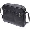 Сумка Grande Pelle Кросс-боди из натуральной кожи Черная (11651) изображение 2