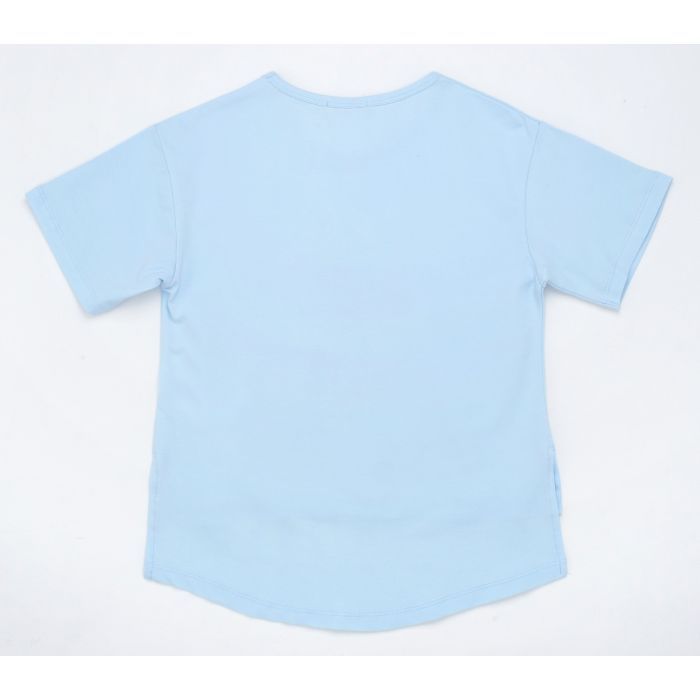 Футболка детская Breeze с цветами (21486-164G-blue) изображение 2