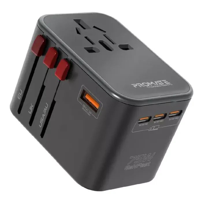 Зарядний пристрій Promate tripmate-gan75