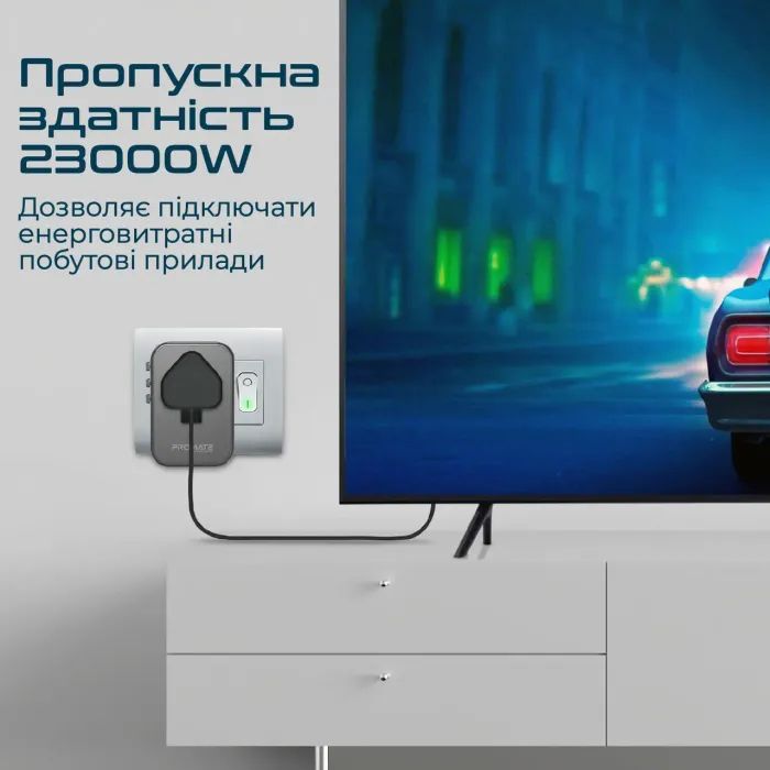 Зарядний пристрій Promate tripmate-gan75 зображення 5