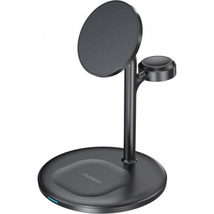 Зарядное устройство Choetech 15W 3-in-1 Magnetic Wireless Fast Charger black (T585-F-101-CCBK)
