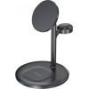 Зарядное устройство Choetech 15W 3-in-1 Magnetic Wireless Fast Charger black (T585-F-101-CCBK)