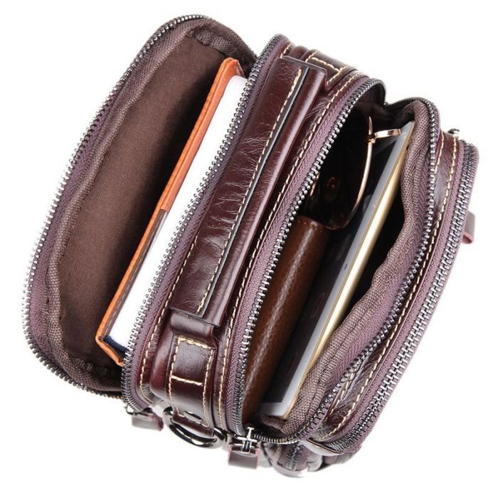 Сумка Vintage Коричнева (14435) зображення 11