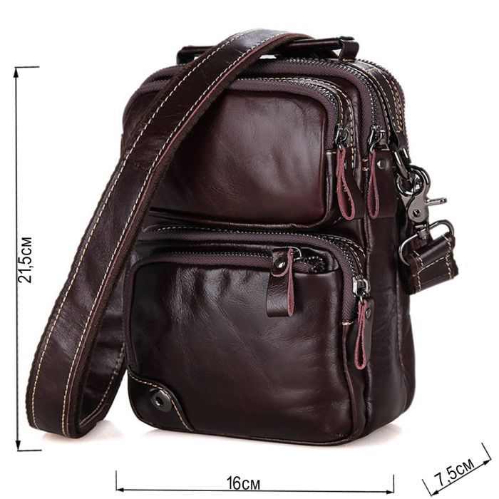 Сумка Vintage Коричнева (14435) зображення 3