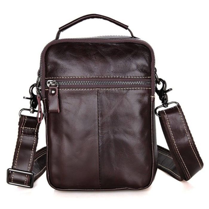 Сумка Vintage Коричнева (14435) зображення 8