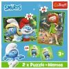Пазл Trefl The Smurfs Смурфикам весело 2 in 1+memos (5900511936568) изображение 5