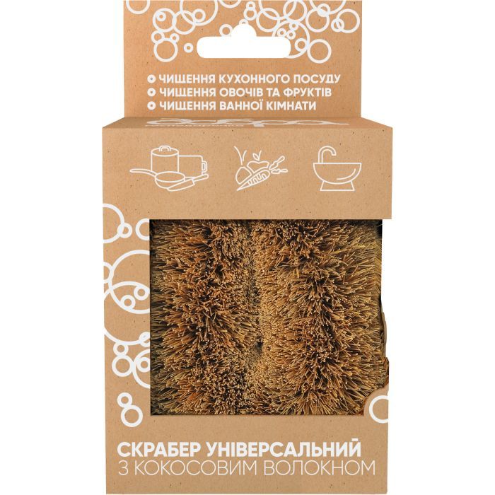 Скребок Добра Господарочка Універсальний З кокосовим волокном 1 шт. (4820086523561) зображення 2