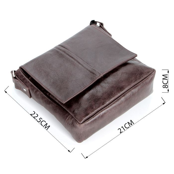 Сумка Shvigel Мессенджер Коричневая (00794) изображение 3