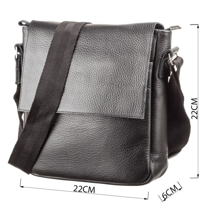 Сумка Shvigel Из натуральной кожи Черная (11081) изображение 3