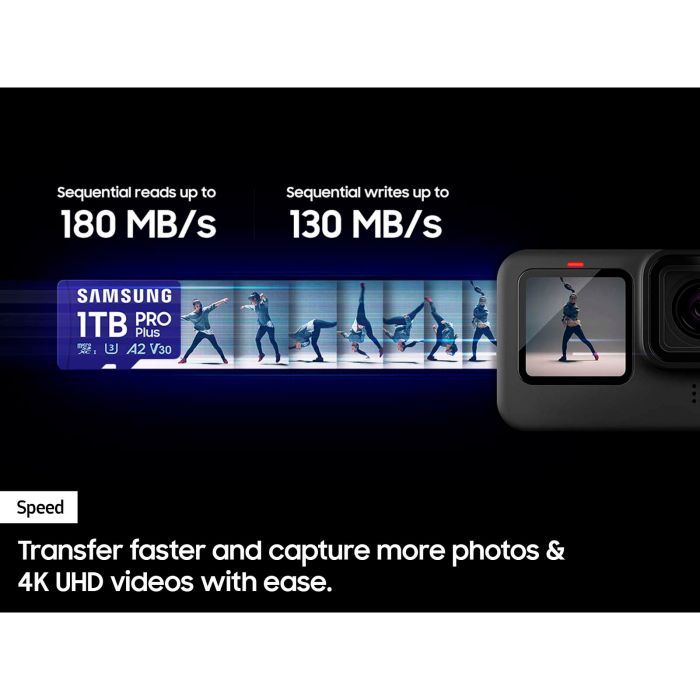 Карта памяти Samsung 128GB microSDXC calss 10 UHS-I V30 Pro Plus (MB-MD128SB/WW) изображение 5