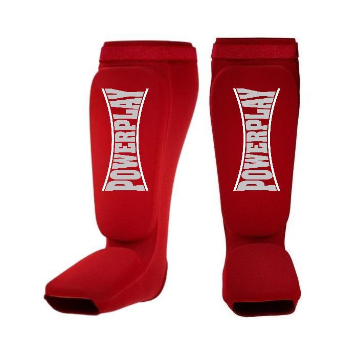 Защита голени и стопы PowerPlay 3054 Classic Shin Червоні L (PP_3054_L_Red)