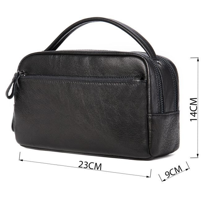 Сумка Vintage Кожаная Черная (20348) изображение 3