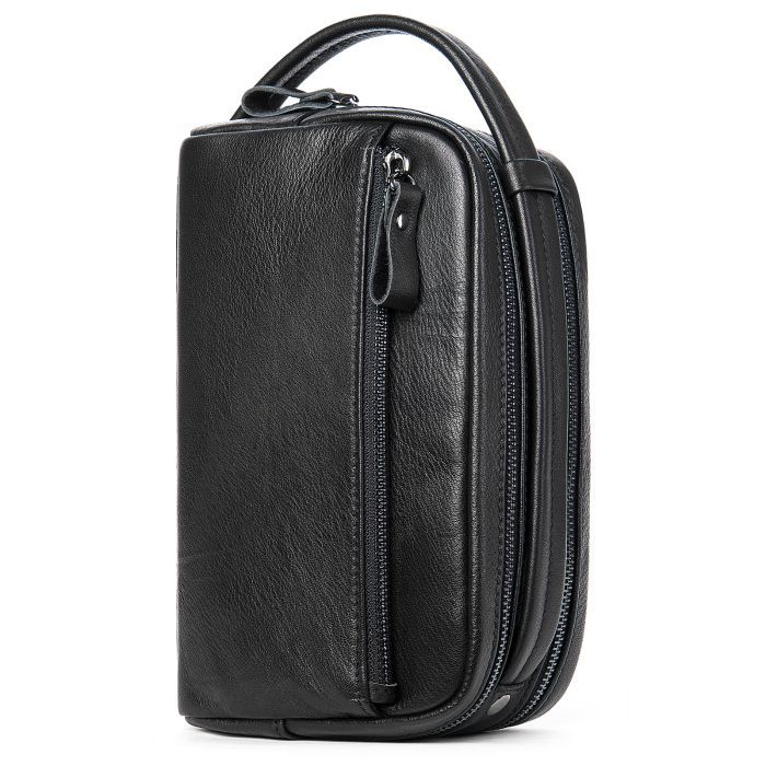 Сумка Vintage Кожаная Черная (20348) изображение 5