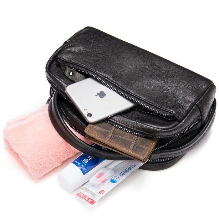 Сумка Vintage Кожаная Черная (20348) изображение 6