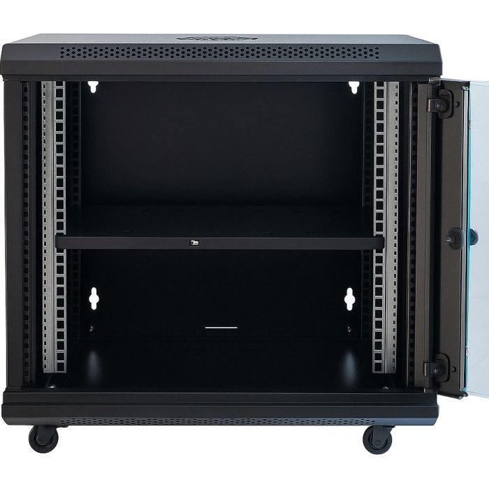 Шкаф настенный GEAR 12U 19" 600x450x650 мм, + полка 19", black (GWMSN-12U-600-450) изображение 2