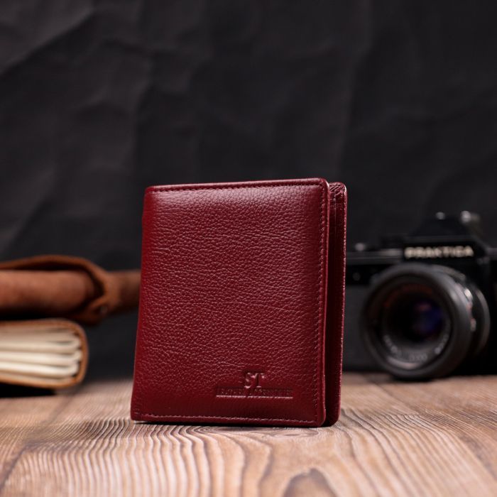 Кошелек ST Leather Из натуральной кожи Бордовый (19467) изображение 8