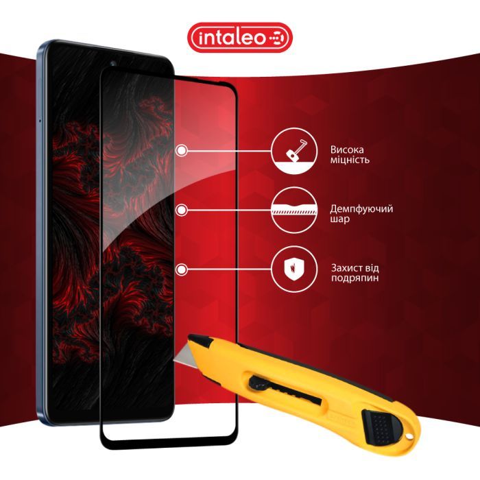 Скло захисне Intaleo Full Glue Infinix Hot 50 4G Black (1283126607318) зображення 5