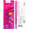 Кабель мультимедийный 3.5mm M to 3.5mm M 1.0m UPA26 AUX Black HOCO (6942007608800) изображение 6