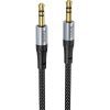 Кабель мультимедийный 3.5mm M to 3.5mm M 1.0m UPA26 AUX Black HOCO (6942007608800)
