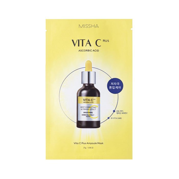 Маска для обличчя Missha Vita C Plus Ampoule Mask Тканинна 27 г (8809747944040)