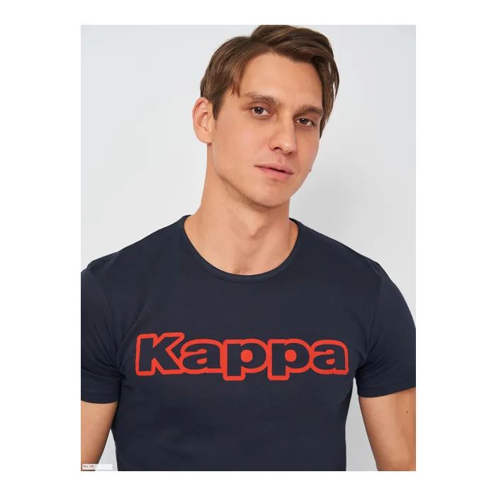 Футболка Kappa T-shirt Mezza Manica Girocollo K1335 Bianco con stampa logo pet білий M (8032522599092) зображення 4