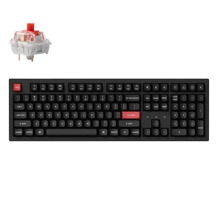 Клавиатура Keychron K10 PRO K pro Red RGB Wireless/Bluetooth/USB-А UA Black (K10P-B1-UA)