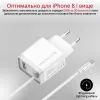 Зарядное устройство Promate 20W PD Lightning + USB QC3.0 (icharge-pdqc3.white) изображение 3