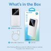 Батарея универсальная Vention 20000mAh 22.5W 3A, PD, QC/3.0, LED Display, White (FHLW0) изображение 2