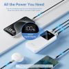 Батарея универсальная Vention 20000mAh 22.5W 3A, PD, QC/3.0, LED Display, White (FHLW0) изображение 5