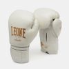 Боксерські рукавички Leone GN059W White/Gold 16 унцій (GN059W_White_16oz) зображення 2