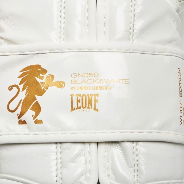 Боксерські рукавички Leone GN059W White/Gold 16 унцій (GN059W_White_16oz) зображення 7