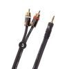 Інсертний кабель D'Addario Custom Series Dual RCA to 3.5 Stereo Mini Jack Cable (1.5m) (PW-MP-05)