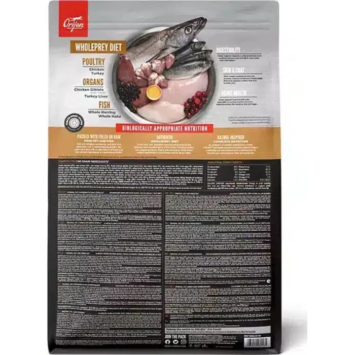 Сухий корм для кішок Orijen Original 5.4 кг (0064992280543) зображення 3 Сухий корм для кішок Orijen Original 5.4 кг (0064992280543) зображення 3