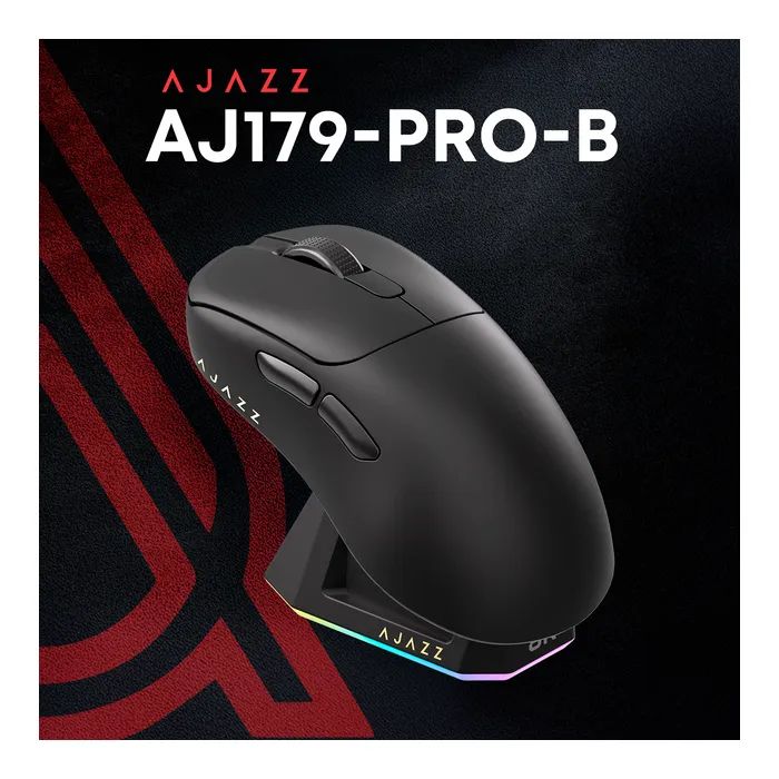 Мышка Ajazz AJ179PRO Wireless/Bluetooth/USB Charging Dock Black (AJ179-PRO-B) изображение 5