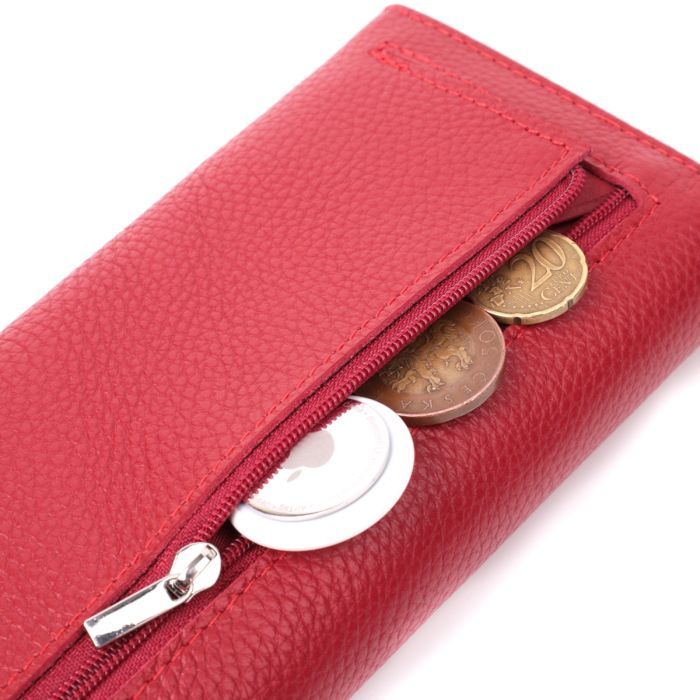Гаманець ST Leather З натуральної шкіри Червоний (22514) зображення 7