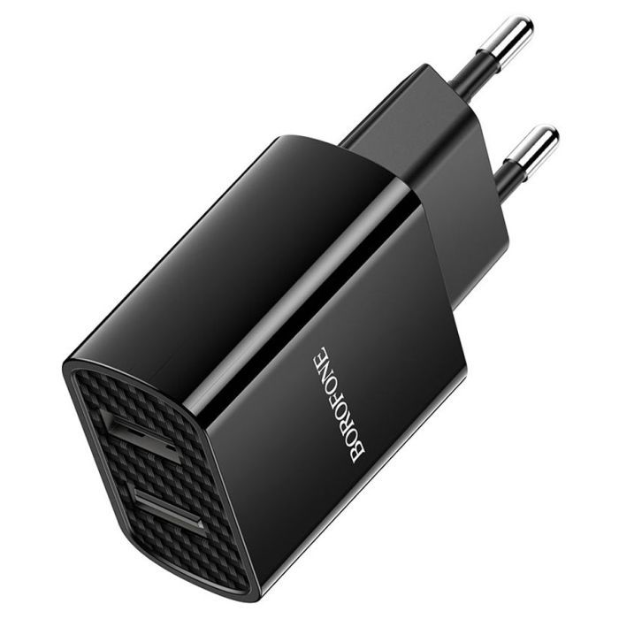 Зарядное устройство BOROFONE BA53A 2xUSB 10.5W black (6931474739131) изображение 4 Зарядное устройство BOROFONE BA53A 2xUSB 10.5W black (6931474739131) изображение 4