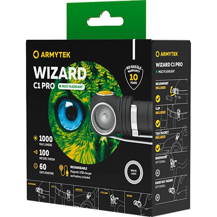 Ліхтар Armytek Wizard C1 Pro Magnet USB (F09001C) зображення 6