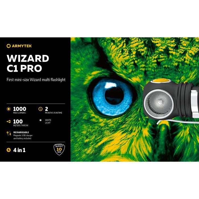Ліхтар Armytek Wizard C1 Pro Magnet USB (F09001C) зображення 7