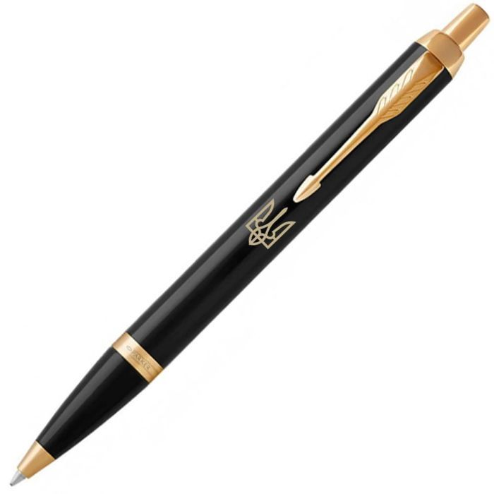Ручка кулькова Parker IM 17 UKRAINE Black GT BP Тризуб + блокнот Parker + подар.упаковка GIFT24 (22032b24_T001y) зображення 4