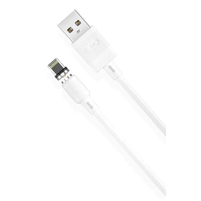 Дата кабель USB 2.0 AM to Lightning 1.0m 2.1A magnetic pvc black XO (NB187-L-1-BK)