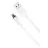 Дата кабель USB 2.0 AM to Lightning 1.0m 2.1A magnetic pvc white XO (NB187-L-1-WH)