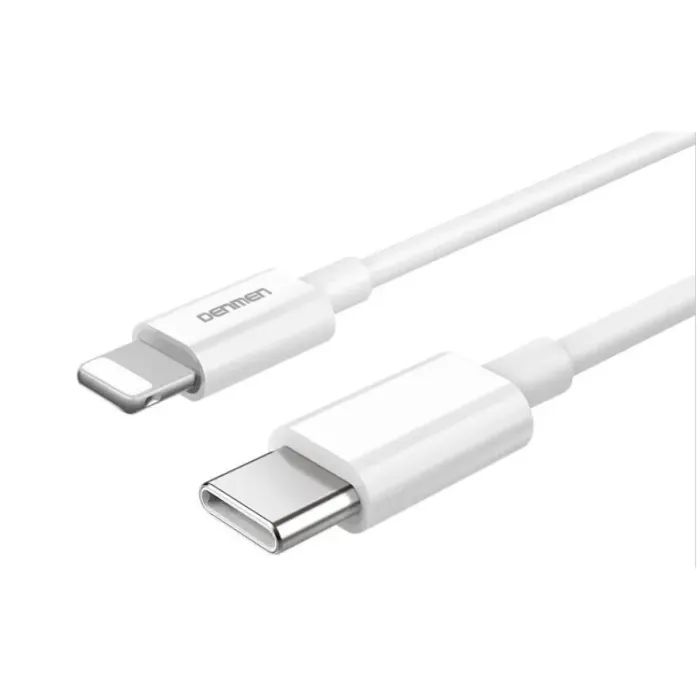Зарядное устройство Denmen USB-C PD20W 3.6A + cable USB-C to Lightning white (DM-DC06L-WH) изображение 4