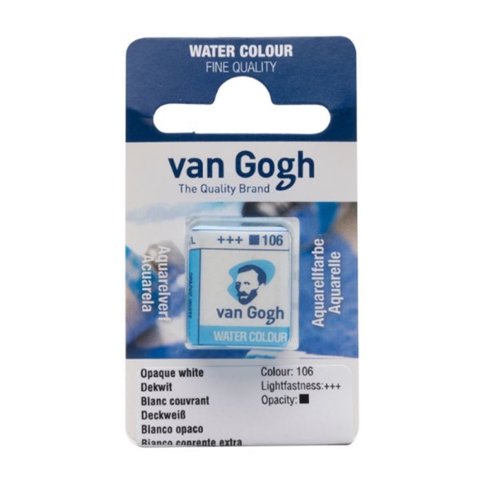 Акварельні фарби Royal Talens Van Gogh (106), Білила супер покривні, кювета (8712079418977)