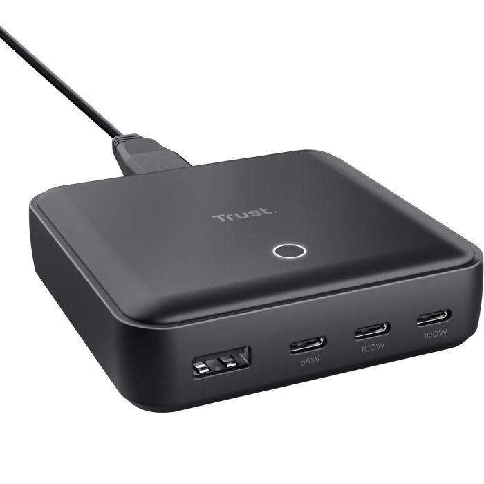 Зарядное устройство Trust 3xUSB-C + USB-A 100W PD black (25242_TRUST)