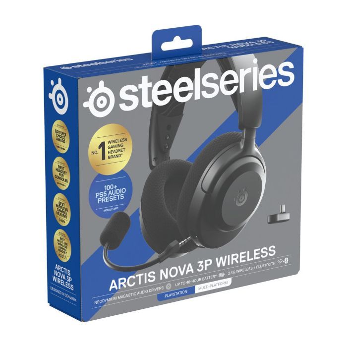 Навушники SteelSeries Arctis Nova 3P Wireless MultiPlatform White (61687) зображення 5