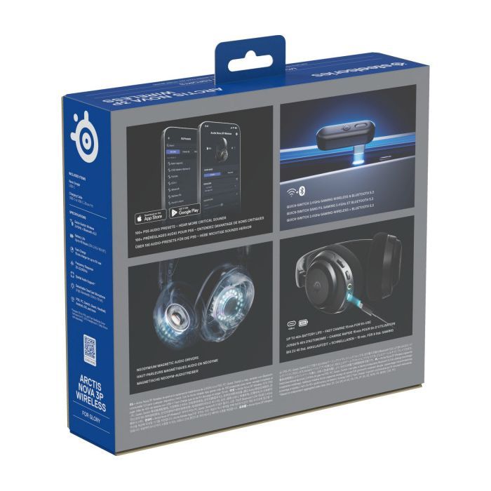 Навушники SteelSeries Arctis Nova 3P Wireless MultiPlatform White (61687) зображення 6